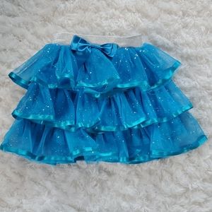 NWT Size Small (4) neon blue sparkly skirt